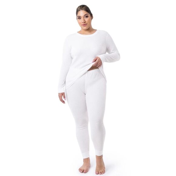 Fruit of the Loom Women's Eversoft Waffle Thermal Pants XS - Picture 3 of 7